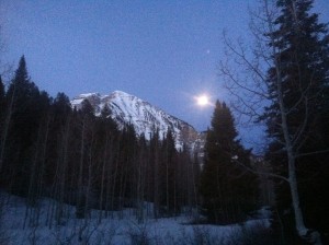 Spring means early starts and hiking shoe approaches. We parked at Mutual Dell campground and hit the steep patchy trail. 