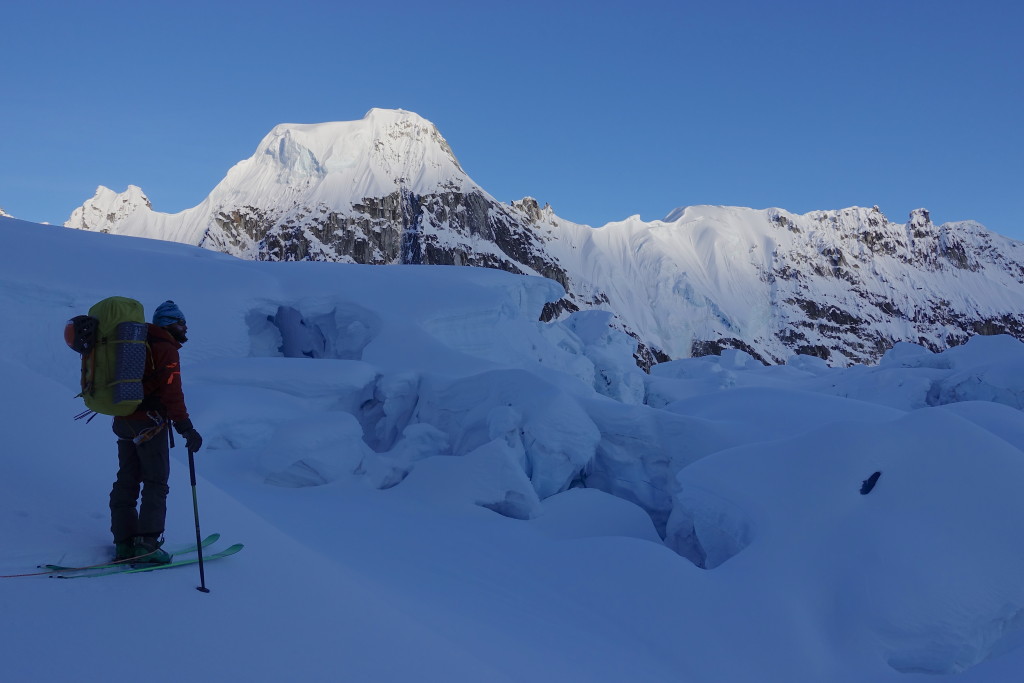 Back through icefall