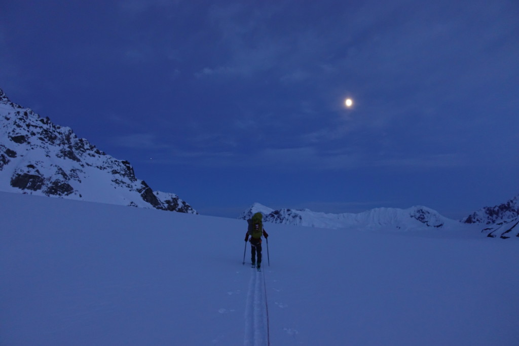 Hiking by moon